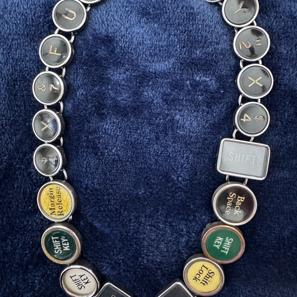 Unique Typewriter Key Necklace